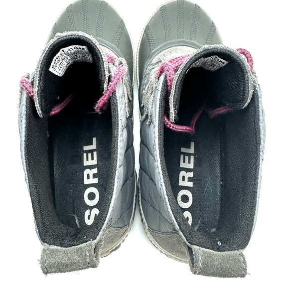 SOREL Out N About Plus Womens Quarry Gray Waterproof Ankle Boots Size 7.5 - Picture 8 of 10